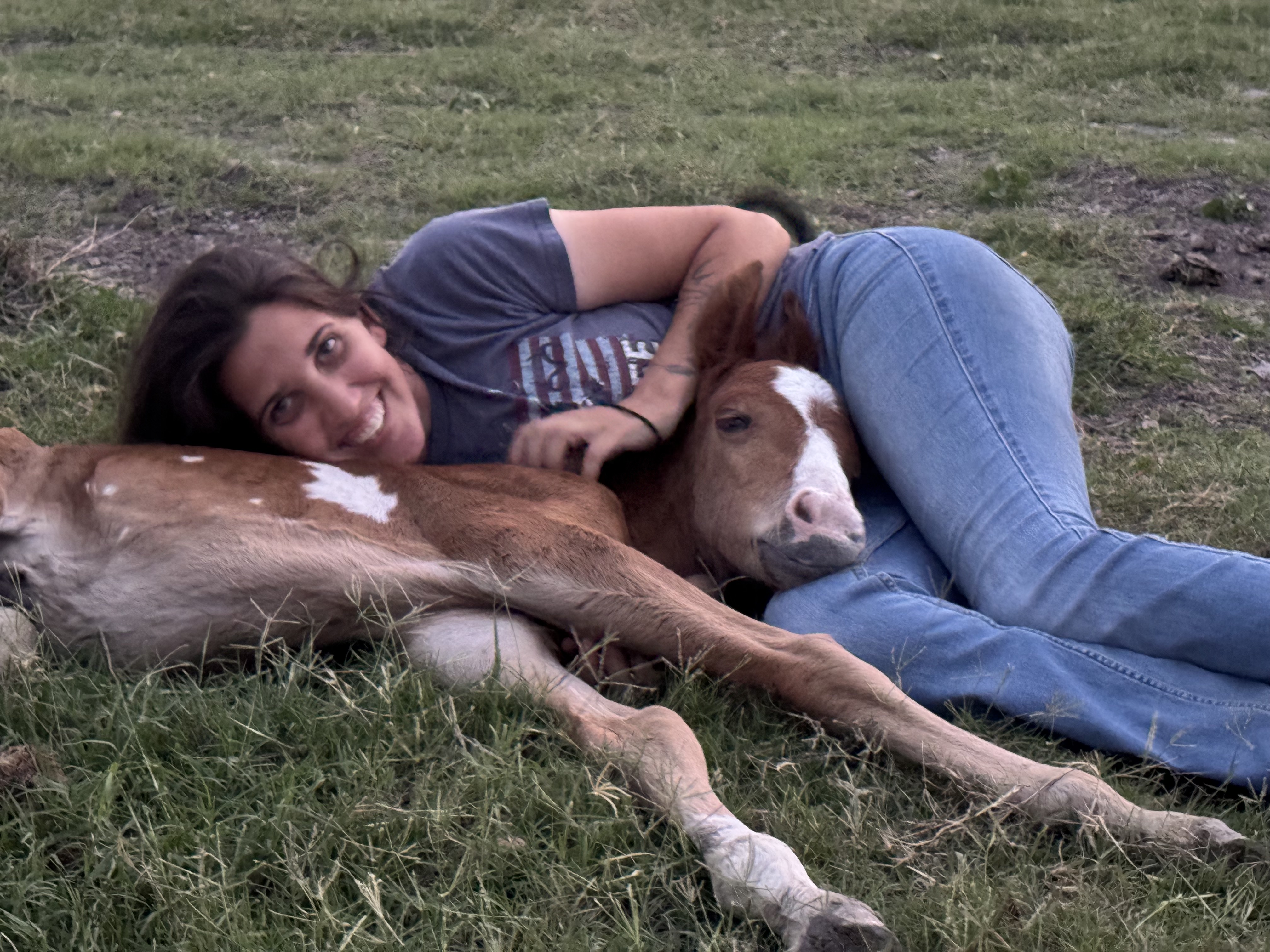 Rio Grand cuddling with Elise